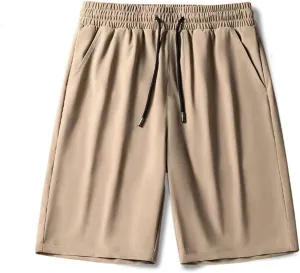 Men's Shorts Summer Cooling Ice Silk Shorts Breathable Fitness Sports Quick Dry Running Athletic Shorts
