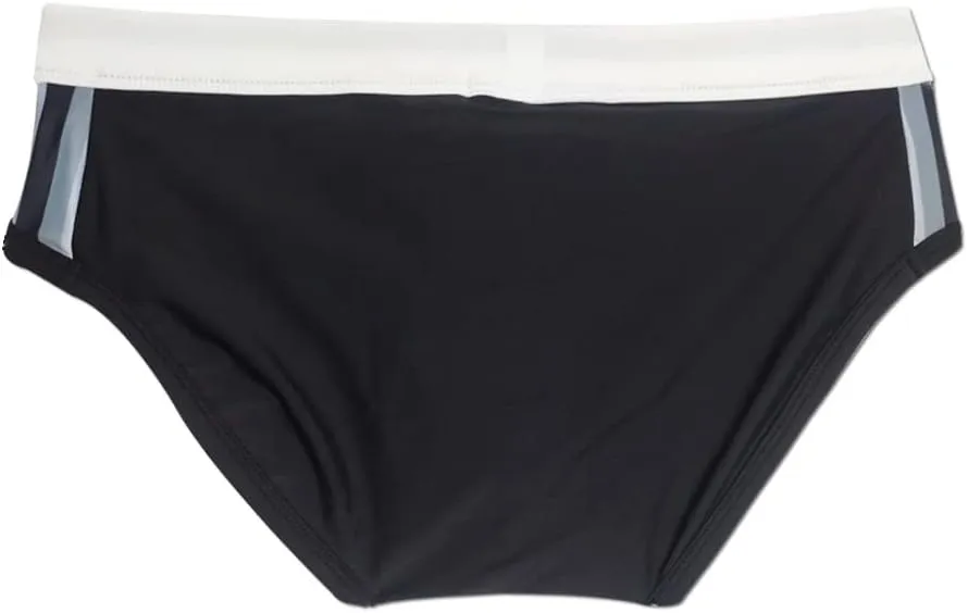 Men's Swim Bikini Briefs Sexy Low Rise Beach Board Swimsuit Swimwear Quick Dry Bathing Surfing Shorts Trunks with Pad