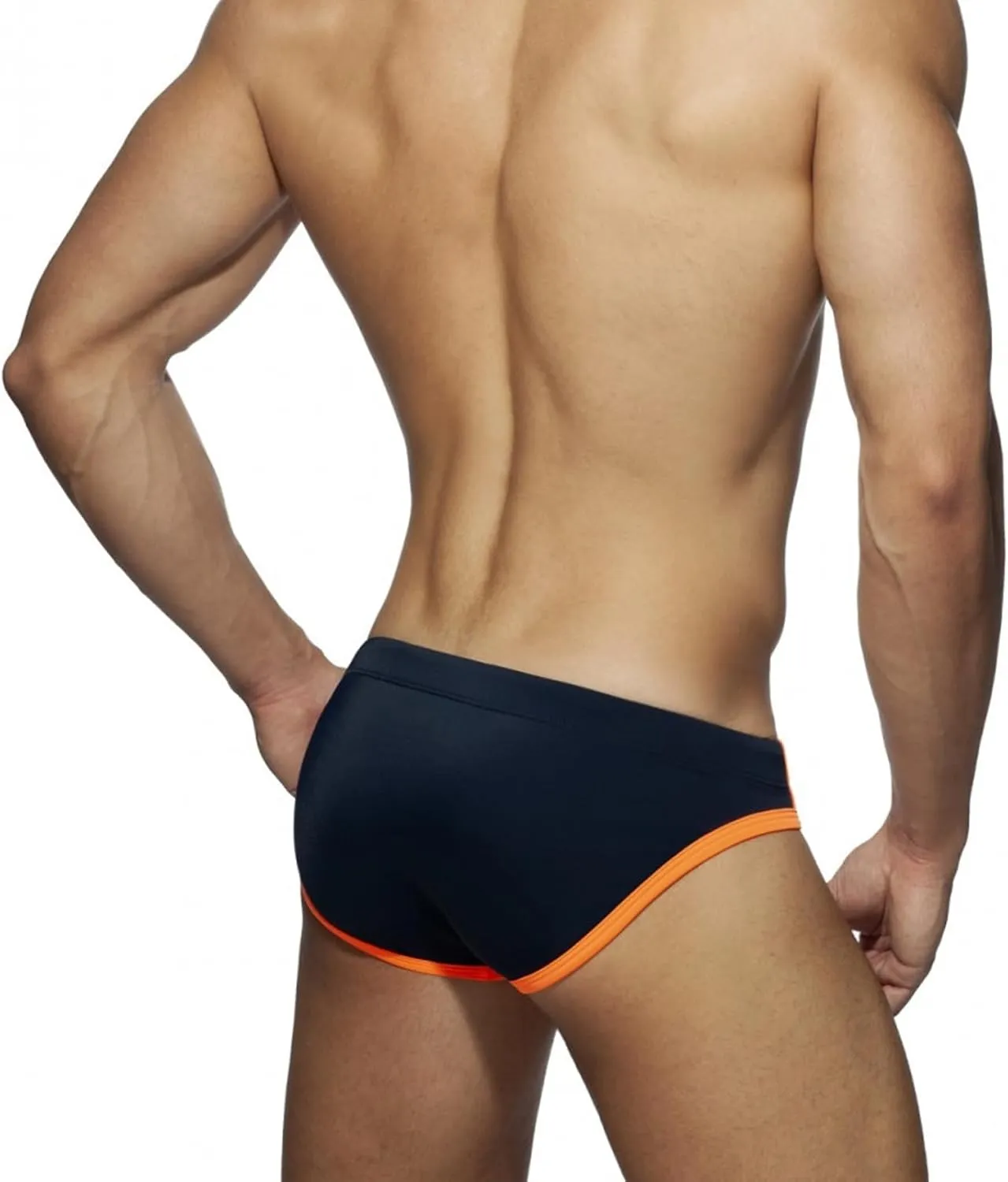 Men's Swim Briefs Low Rise Adjustable Drawstring Sexy Bikini Swimsuit Leopard Print Swim Trunks Underwear