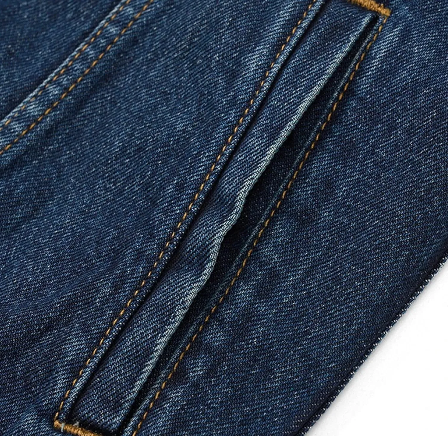 Men's Washed Vintage Raw Denim Trucker Jacket Casual Single Breasted Denim Jacket