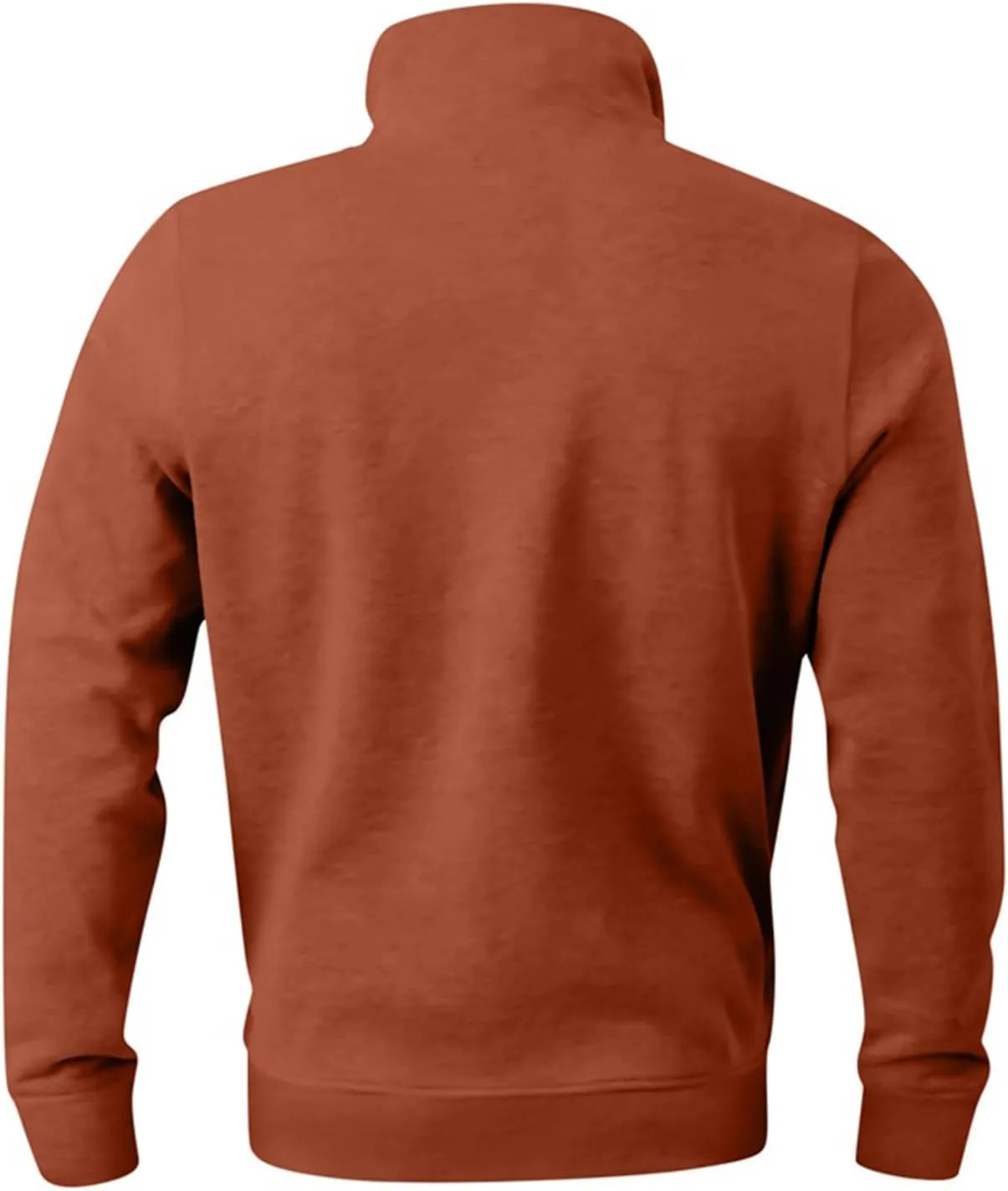 Men's Zip Collar Sweater Activewear Solid Vintage Jackets Long Sleeve Comfort Warm Sweatshirts with Elbow Patches
