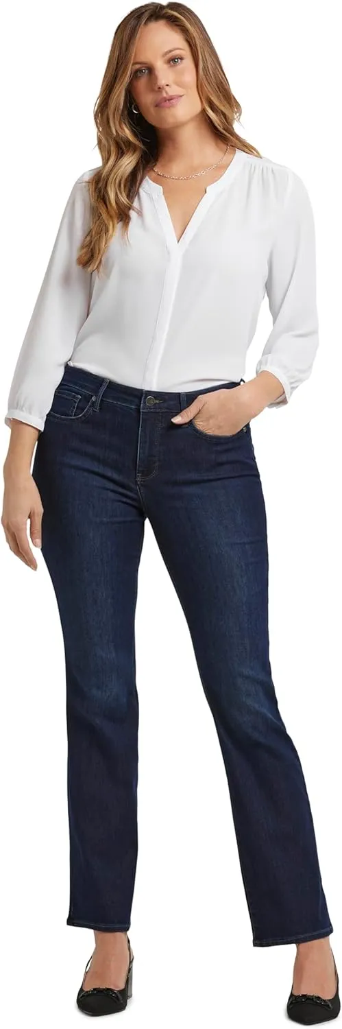 NYDJ Womens Barbara Bootcut Fit Denim Jeans
