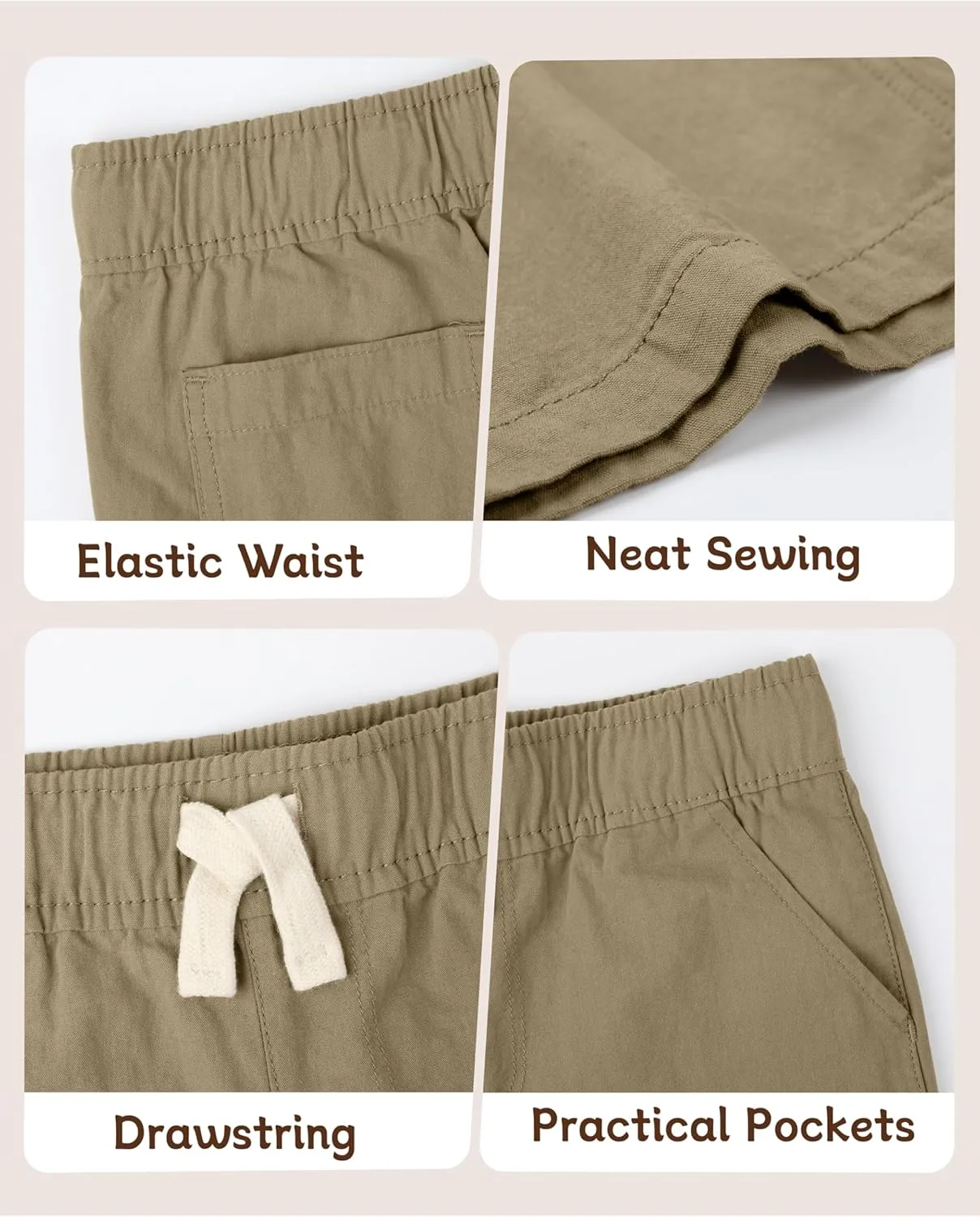 OHD 3 Pack Boys School Uniform Jogger Shorts