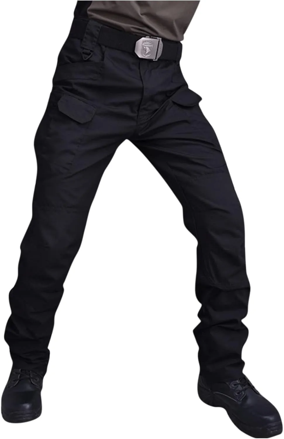 OIOLOYJM Cargo Pants for Men Relaxed Fit Work Hiking Waterproof Pants Stretch Tactical Pants Lightweight Outdoor Travel Pants