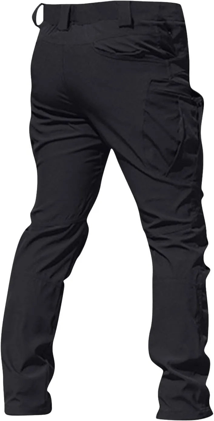 OIOLOYJM Cargo Pants for Men Relaxed Fit Work Hiking Waterproof Pants Stretch Tactical Pants Lightweight Outdoor Travel Pants