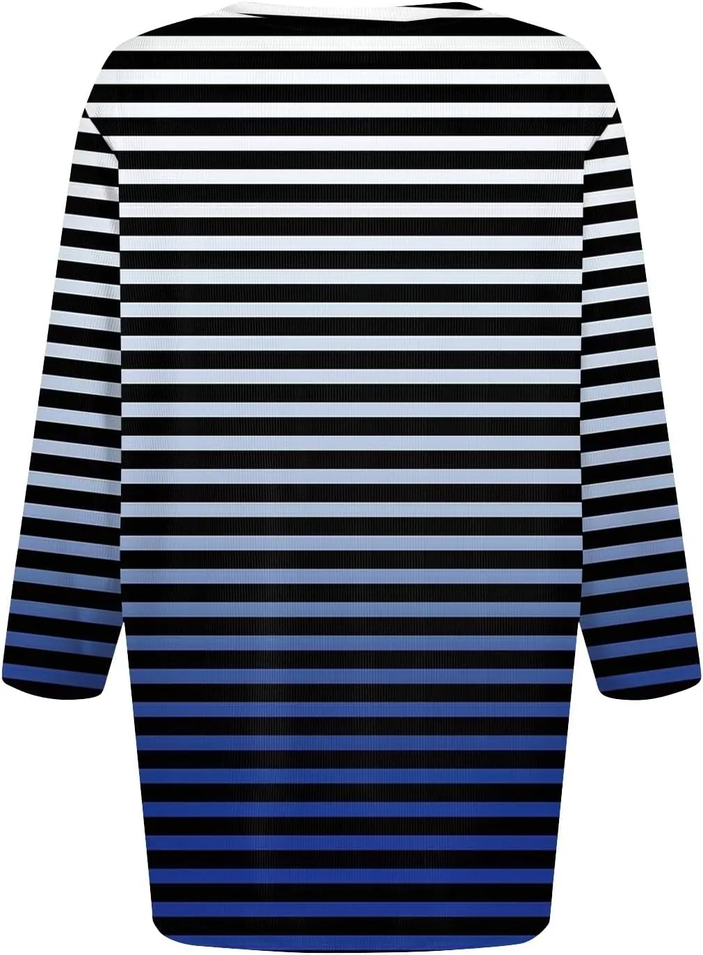 Oversized Sweaters for Women 3/4 Length Sleeve Tops Crewneck Blouses Dressy Casual Knit Tops
