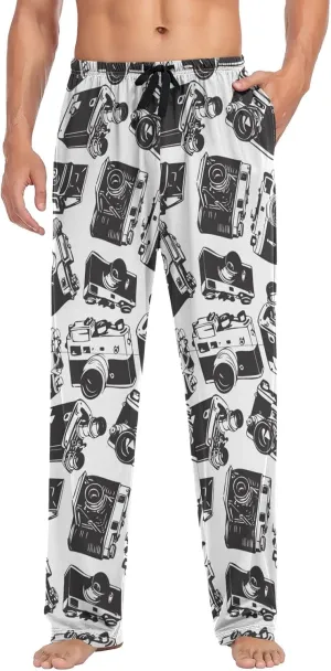 Oyihfvs Men's Pajama Pants Elastic Waistband Lounge Pants Sleep Pants with Pockets