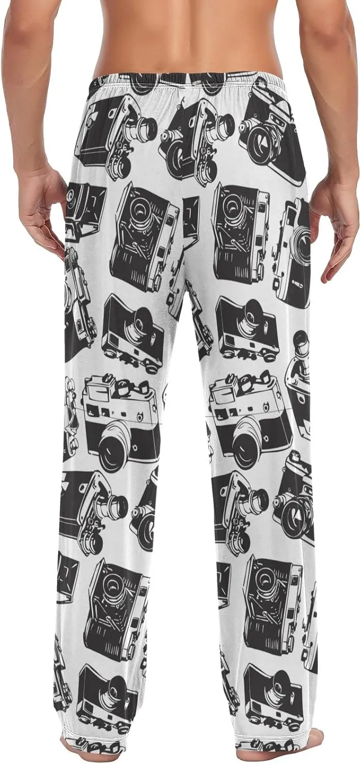 Oyihfvs Men's Pajama Pants Elastic Waistband Lounge Pants Sleep Pants with Pockets