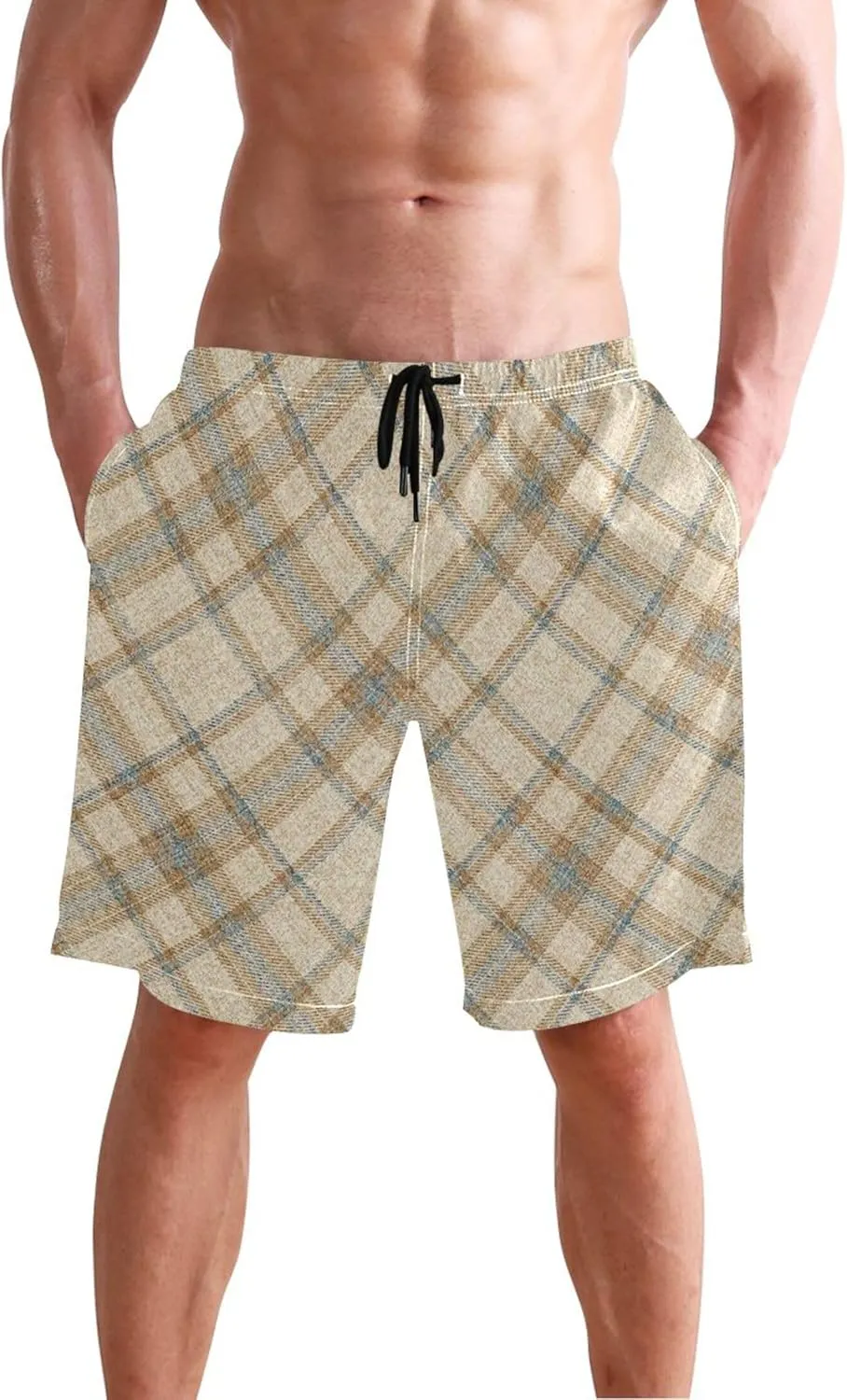 Personalized Swim Trunks for Men Dachshund Dog Black White Men Swimming Trunks Bathing Shorts Quick Dry S