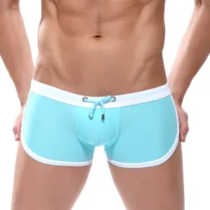 Quick Dry Mens Swim Trunks Nylon Beach Swim Briefs with Inter-Lining