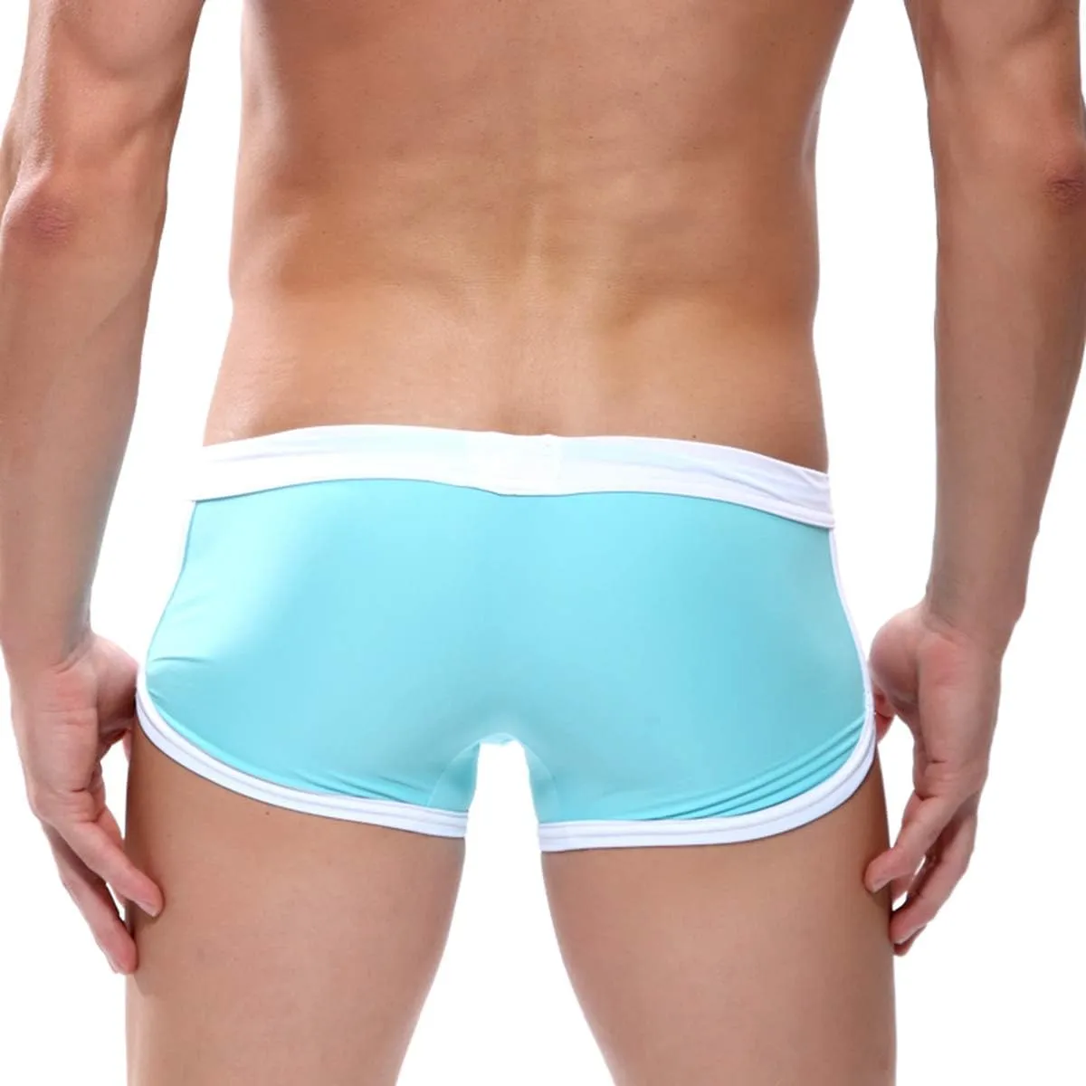 Quick Dry Mens Swim Trunks Nylon Beach Swim Briefs with Inter-Lining