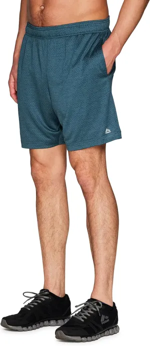 RBX Active Men's 9-Inch Inseam Workout Running Gym Athletic Basketball Shorts with Pockets