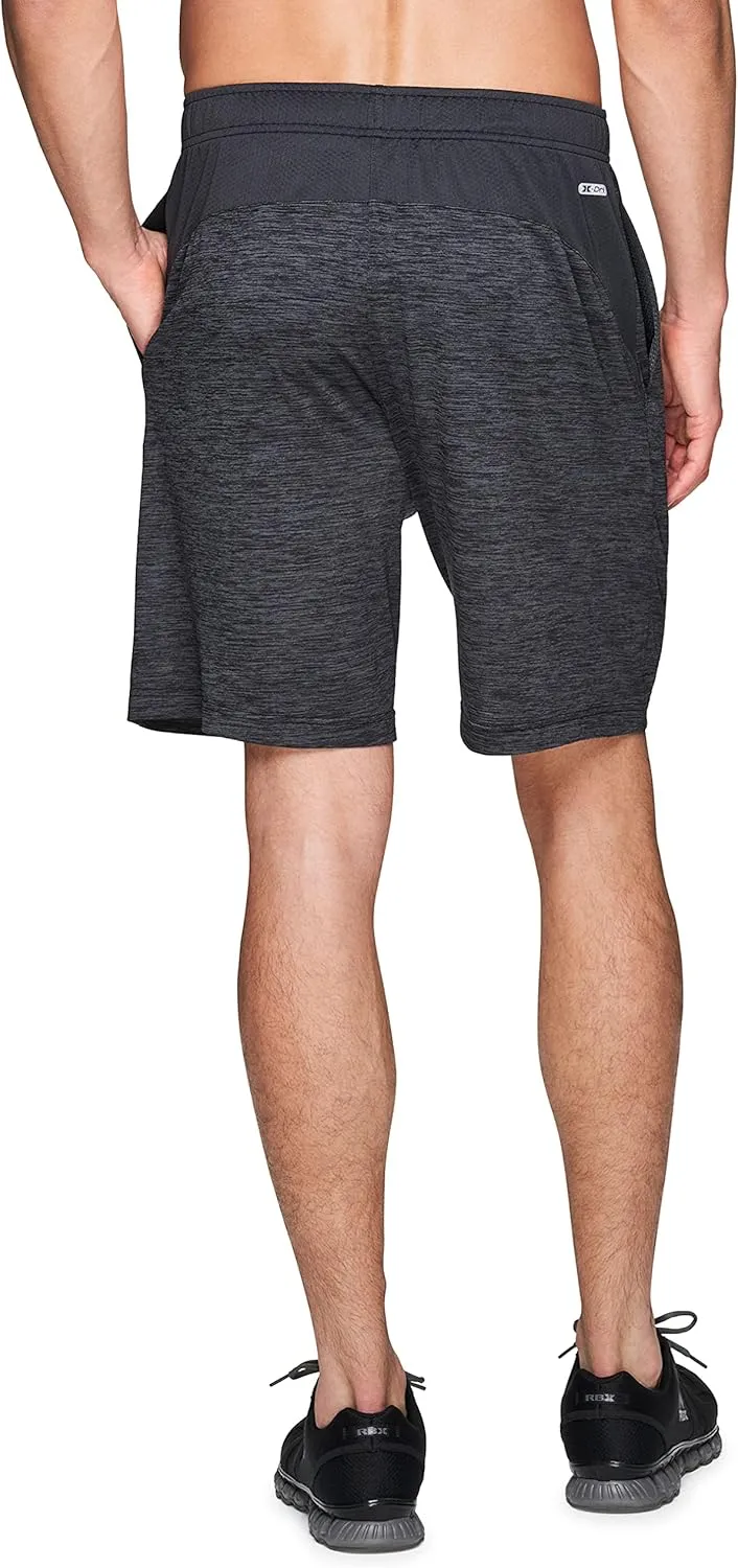 RBX Active Men's 9-Inch Inseam Workout Running Gym Athletic Basketball Shorts with Pockets
