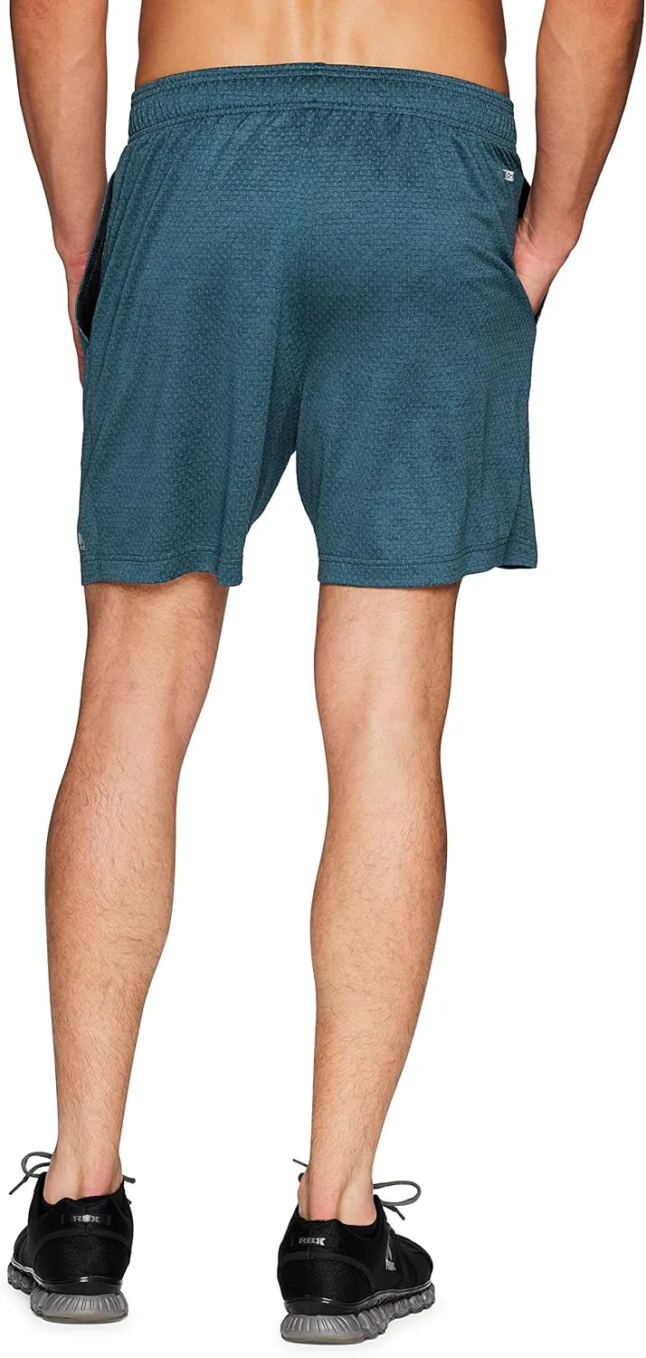 RBX Active Men's 9-Inch Inseam Workout Running Gym Athletic Basketball Shorts with Pockets