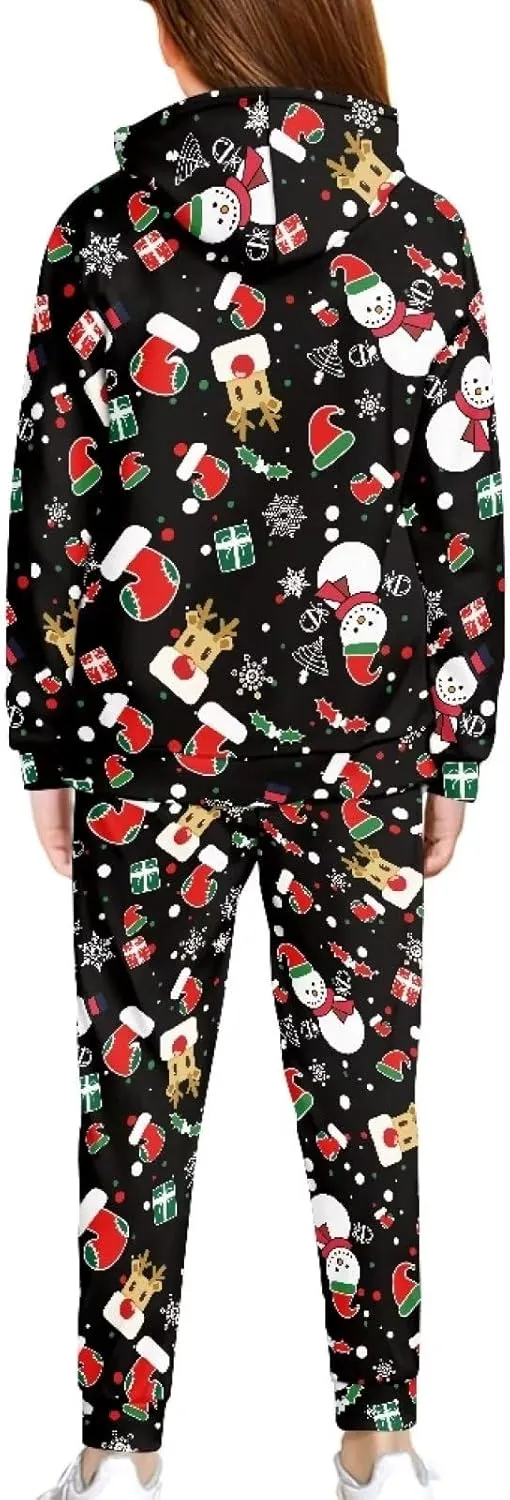 Renewold 2 pcs Set Long Sleeve Kids Hoodie Sweatshirt and Sweatpants Boys Girls Activewear Clothing Outfits