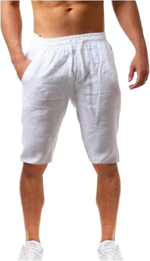 Shorts for Men Casual Summer Casual Shorts Solid and Men's pants Linen Shorts Men Men Workout Shorts with Zipper