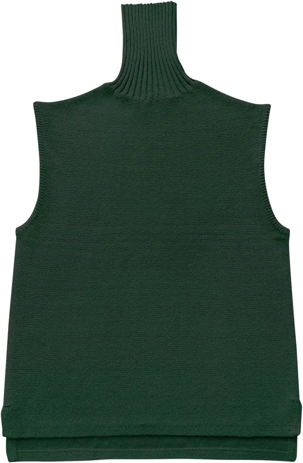 Sinzelimin Women's Turtleneck Sweater Tank Tops Fashion Sleeveless Round-Neck Oversized Sweatshirt Knitted Pullover Vest Tops