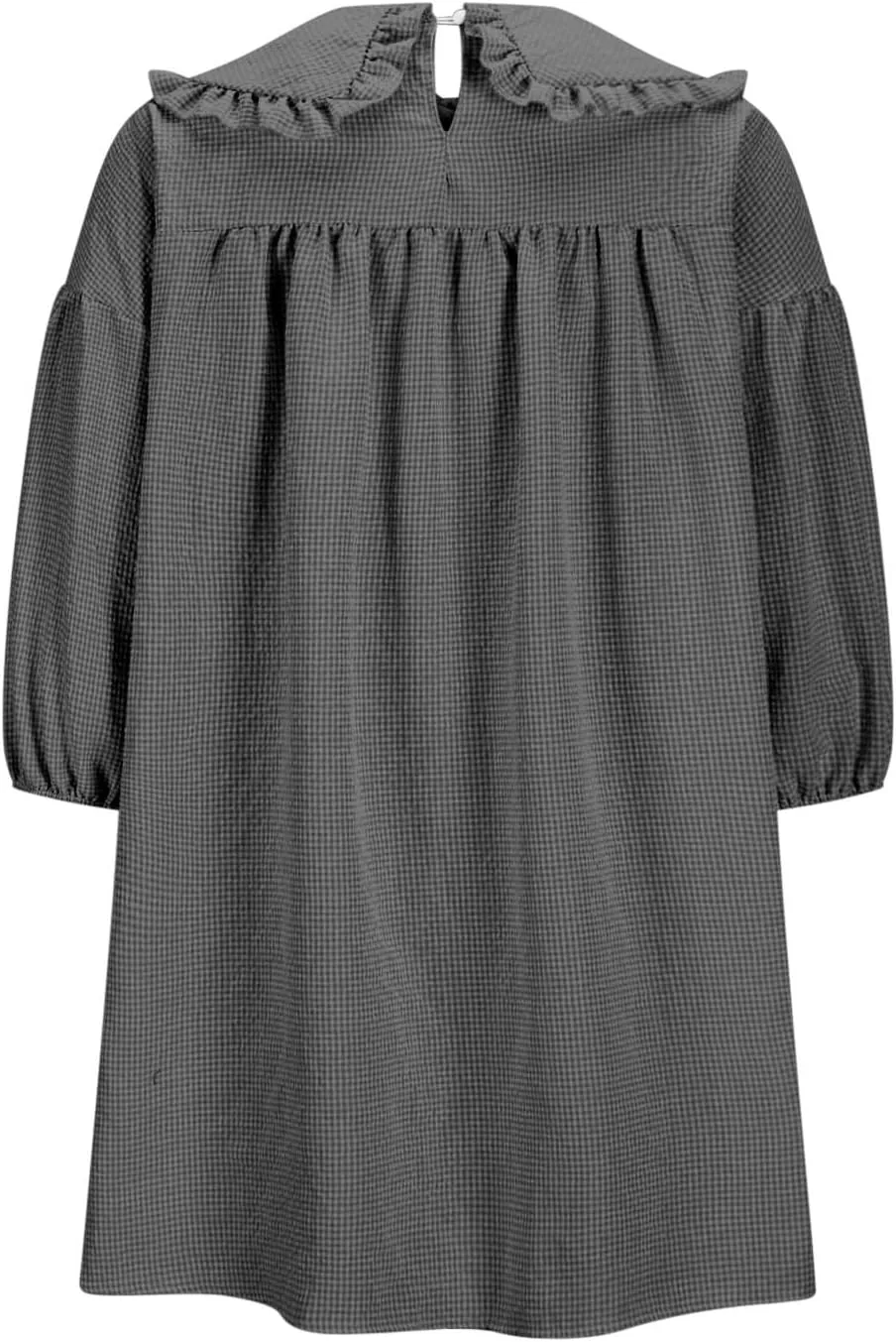Summer Peter Pan Collar Dresses for Women 3/4 Sleeve Mini Dress Loose Fit Casual Beach Sundress Sleepwear Loungewear