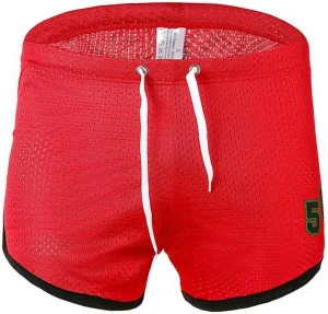 Swbreety Men's Athletic Workout Quick Dry Mesh Training Shorts with Drawstring