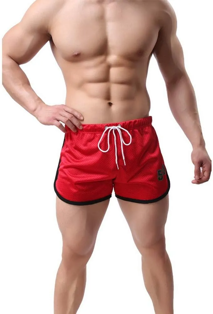 Swbreety Men's Athletic Workout Quick Dry Mesh Training Shorts with Drawstring