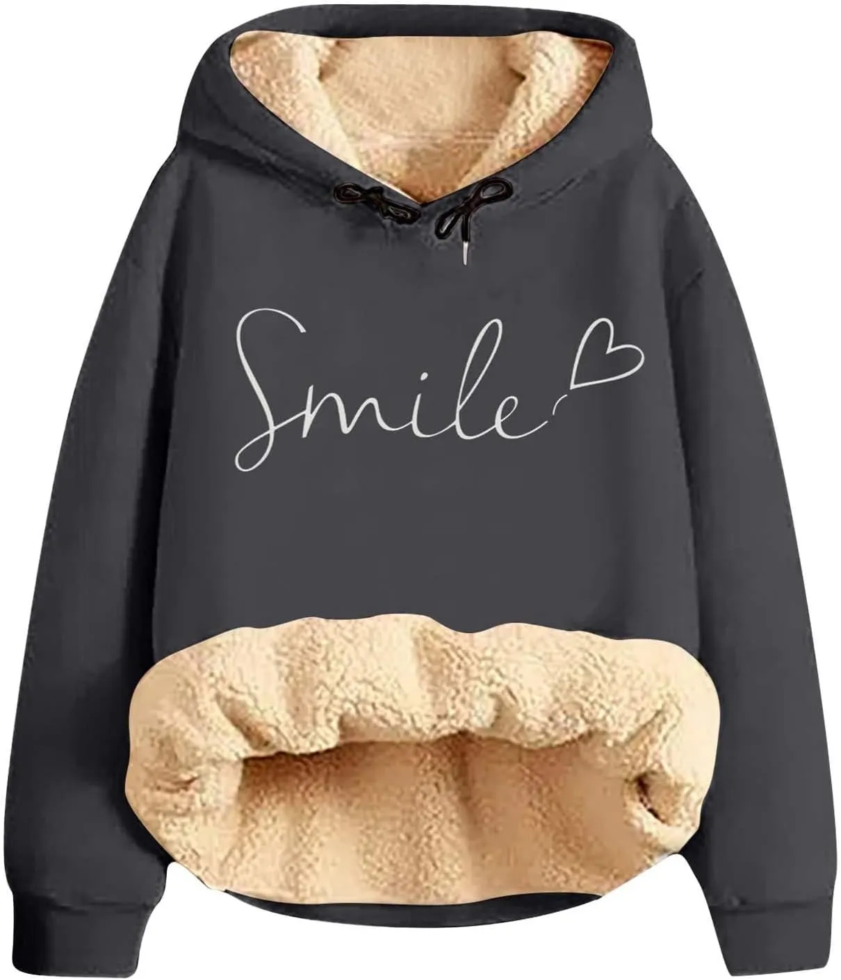 Sweat Suits For Womens 2 Piece Fleece Long Sleeve Sweatsuits Sets Long Pant Warm Sherpa Lined Hooded Sweatsuit Jogger