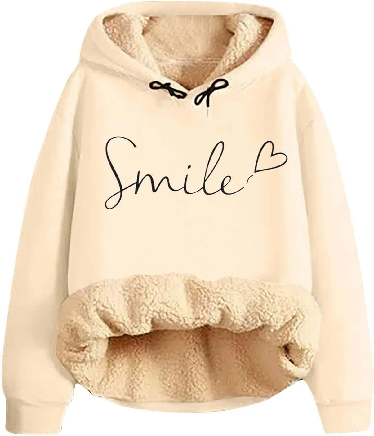 Sweat Suits For Womens 2 Piece Fleece Long Sleeve Sweatsuits Sets Long Pant Warm Sherpa Lined Hooded Sweatsuit Jogger