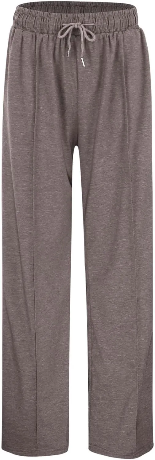 Sweatpants for Women Casual Drawstring Baggy Joggers High Waist Wide Leg Yoga Workout Lounge Pants with Pockets