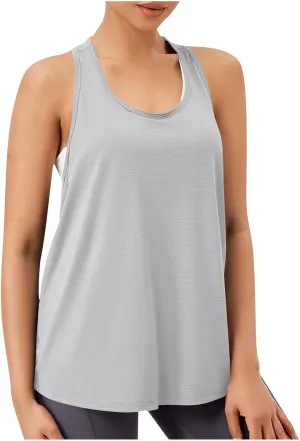 Tank Tops for Womens Sleeveless V Neck Tops Summer Loose Fit Fashion Ribbed Racerback Tanks 2025 Casual Sport Clothes