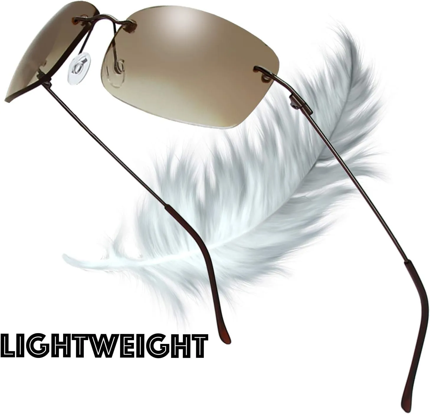 The Fresh Minimalist Small Rectangular Sunglasses Clear Eyewear - Exquisite Packaging