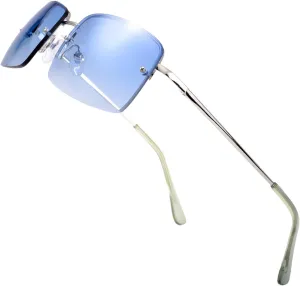 The Fresh Minimalist Small Rectangular Sunglasses Clear Eyewear - Exquisite Packaging