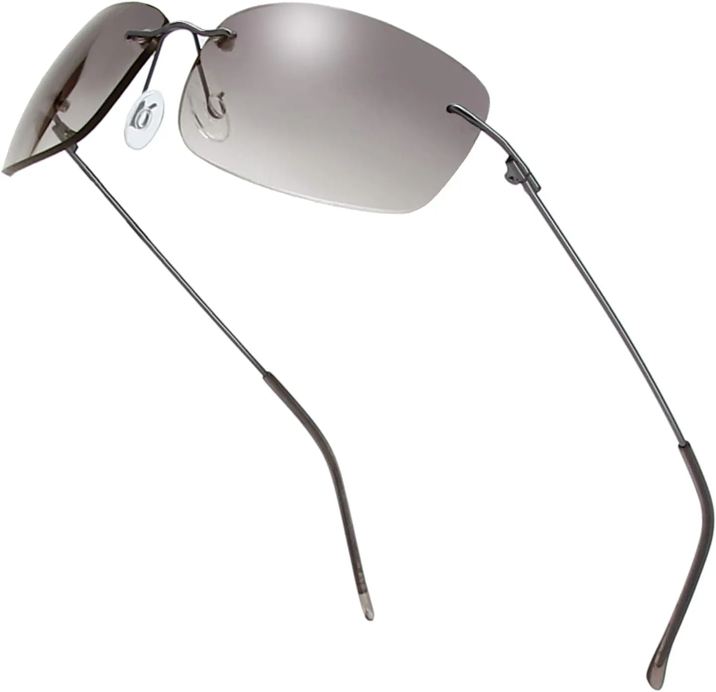 The Fresh Minimalist Small Rectangular Sunglasses Clear Eyewear - Exquisite Packaging