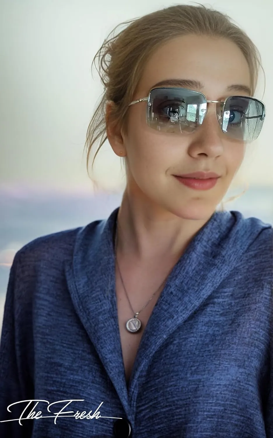The Fresh Minimalist Small Rectangular Sunglasses Clear Eyewear - Exquisite Packaging
