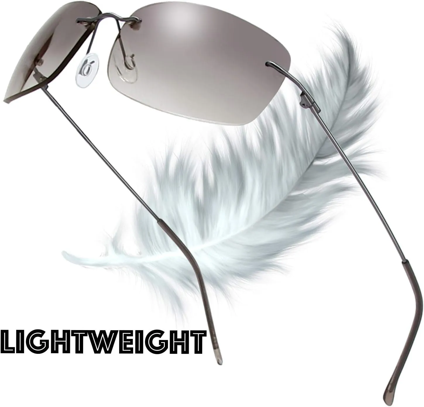 The Fresh Minimalist Small Rectangular Sunglasses Clear Eyewear - Exquisite Packaging