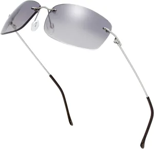 The Fresh Minimalist Small Rectangular Sunglasses Clear Eyewear - Exquisite Packaging
