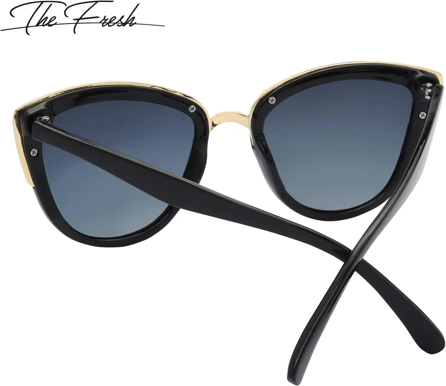 The Fresh Polarized Cat Eye Designer Retro Vintage Sunglasses FR17264P