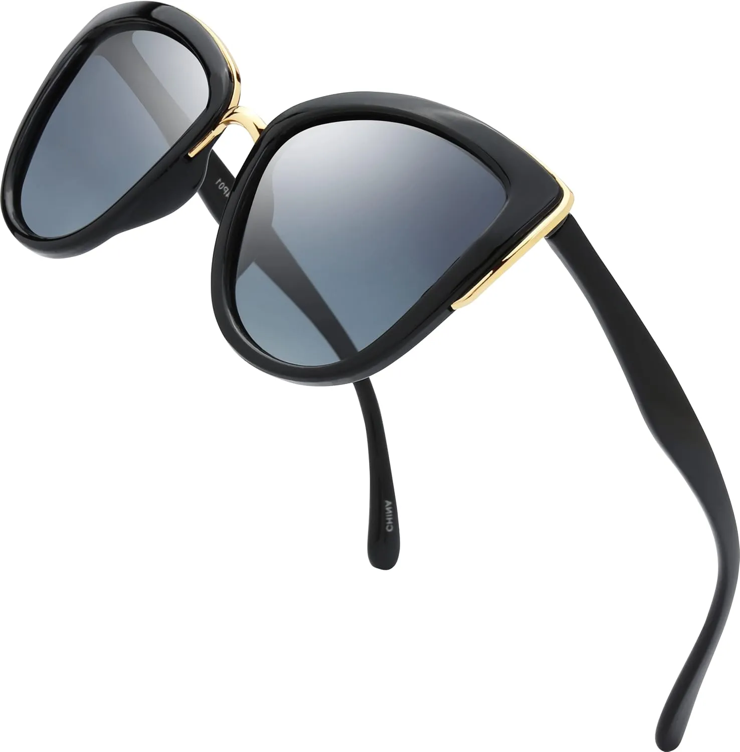 The Fresh Polarized Cat Eye Designer Retro Vintage Sunglasses FR17264P