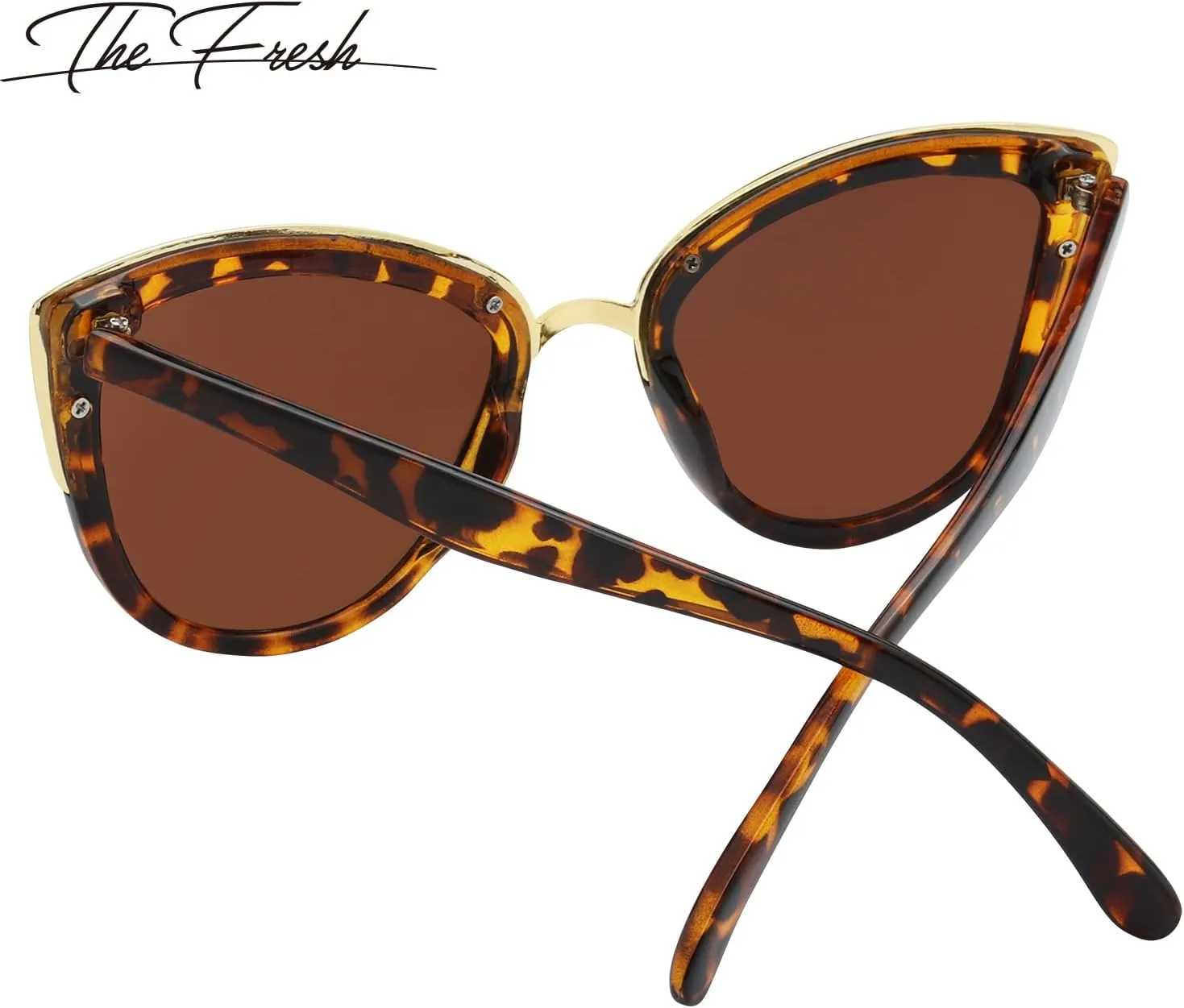 The Fresh Polarized Cat Eye Designer Retro Vintage Sunglasses FR17264P