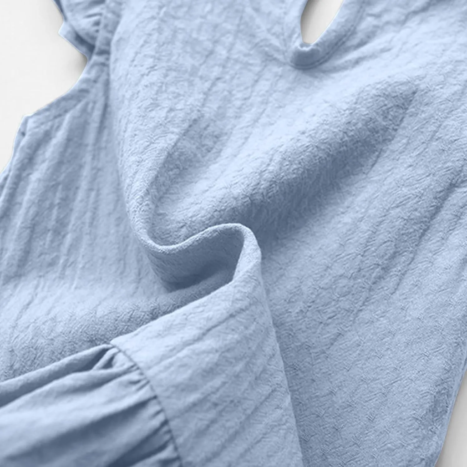 Toddler Girls Ruffle Tank Tops Summer Casual Linen Shirts Cute Cap Sleeve Blouse Tops for Baby Girl