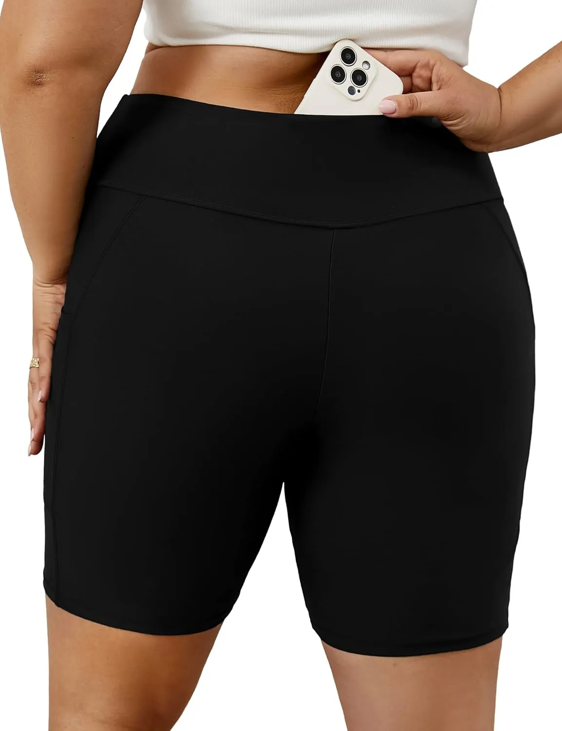 Tournesol Women's Plus Size Swim Shorts High Waisted Bathing Suit Bottoms Swimsuit Tankini Board Shorts Bikini with Pocket