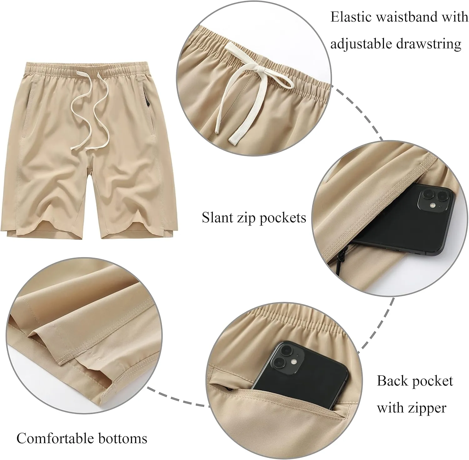 VtuAOL Women's Hiking Cargo Shorts Quick Dry Lightweight Shorts for Women Golf Travel Athletic Shorts