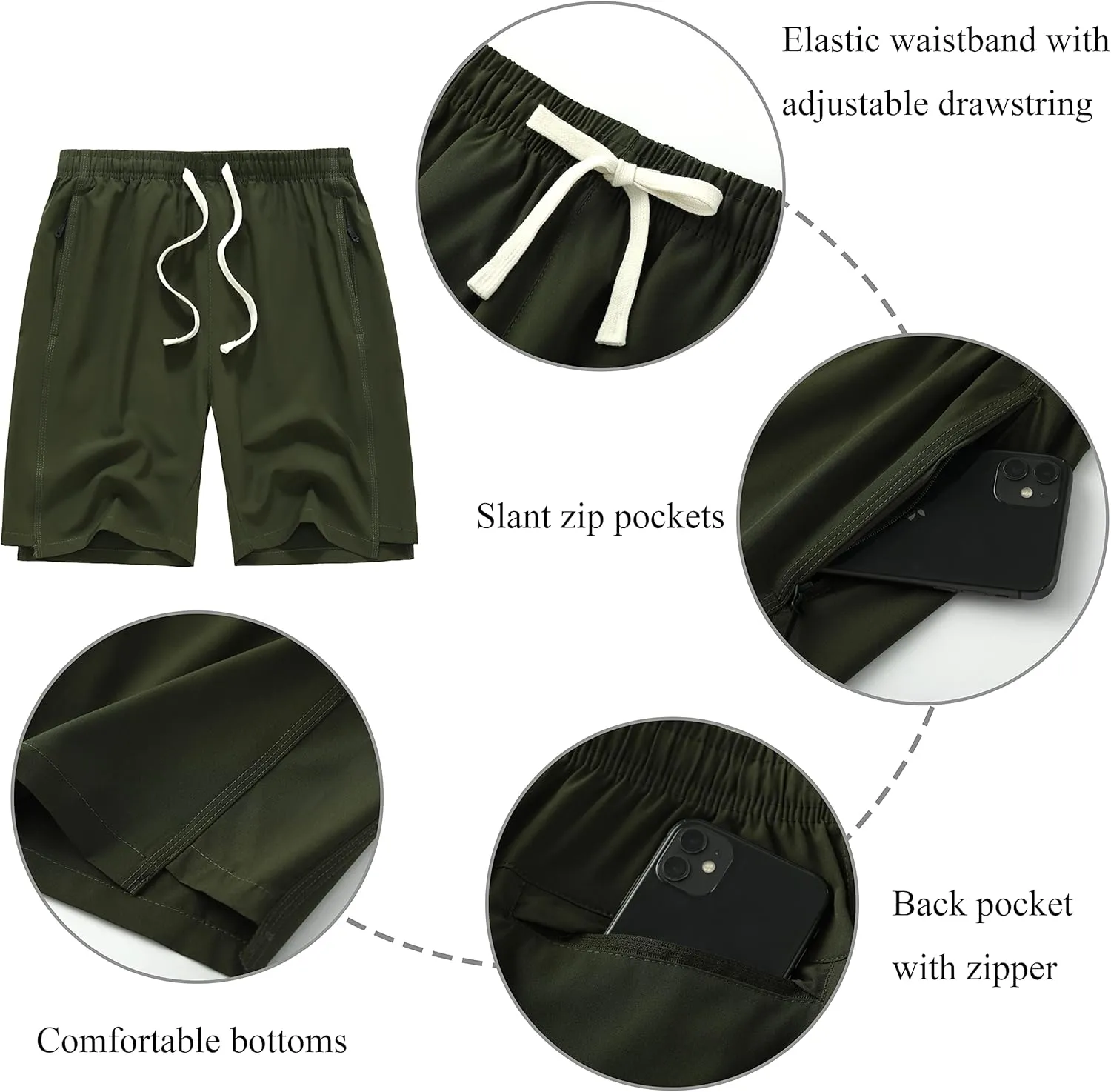 VtuAOL Women's Hiking Cargo Shorts Quick Dry Lightweight Shorts for Women Golf Travel Athletic Shorts