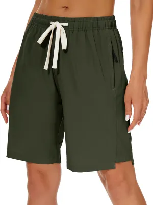 VtuAOL Women's Hiking Cargo Shorts Quick Dry Lightweight Shorts for Women Golf Travel Athletic Shorts