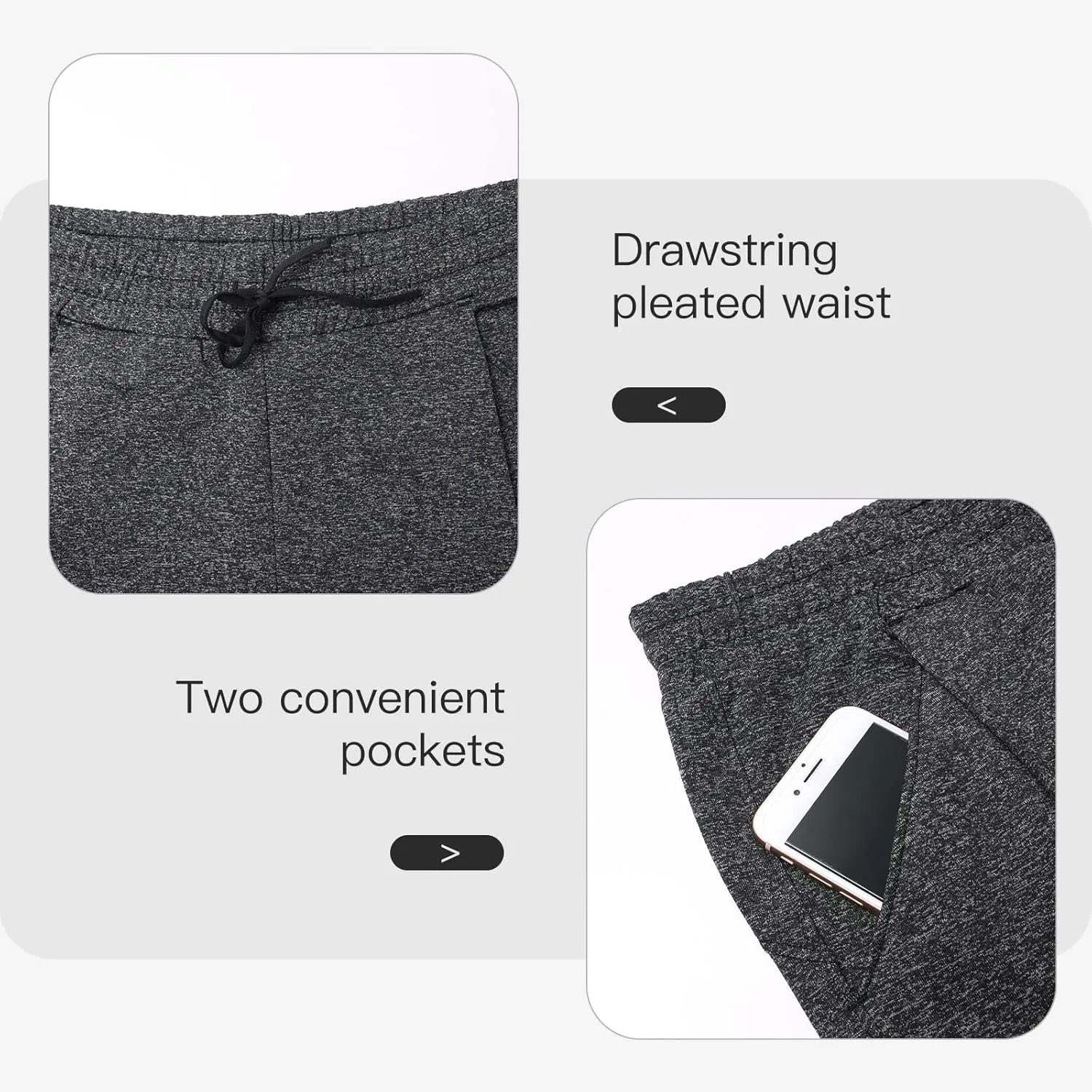 VUTRU Women Winter Fleece Lined Open Botton Pants Sweatpants Joggers Pants Workout Lounge Pants Running Track Pants Pocket