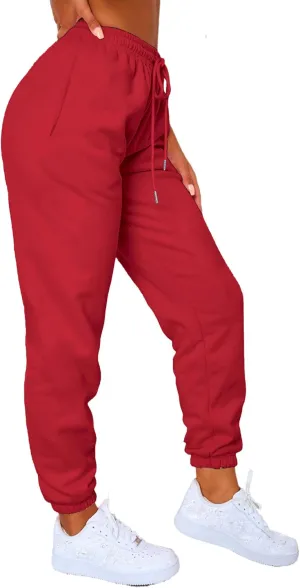 Waitfairy Sweatpants Women - Joggers for Women High Waist Baggy Sweat Pants for Womens Joggers with Pockets