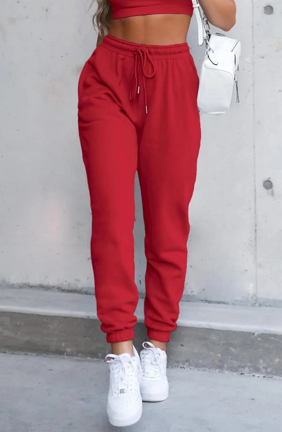 Waitfairy Sweatpants Women - Joggers for Women High Waist Baggy Sweat Pants for Womens Joggers with Pockets