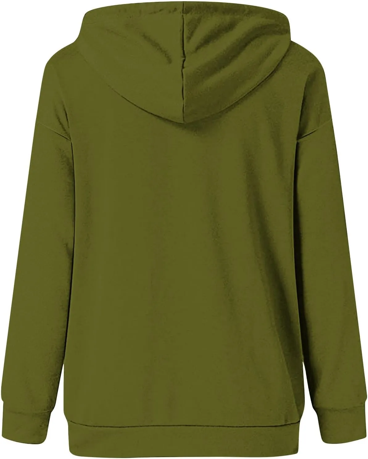 Womens 2024 Button Collar Hoodies Drawstring Hooded Pullover Sweatshirts Casual Long Sleeve Tops Shirts
