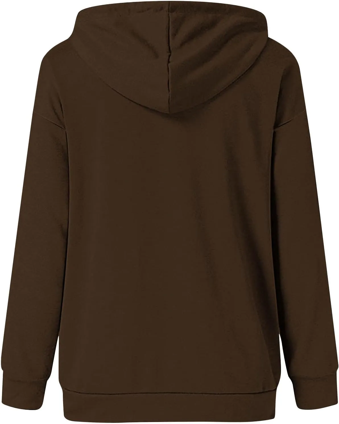 Womens 2024 Button Collar Hoodies Drawstring Hooded Pullover Sweatshirts Casual Long Sleeve Tops Shirts