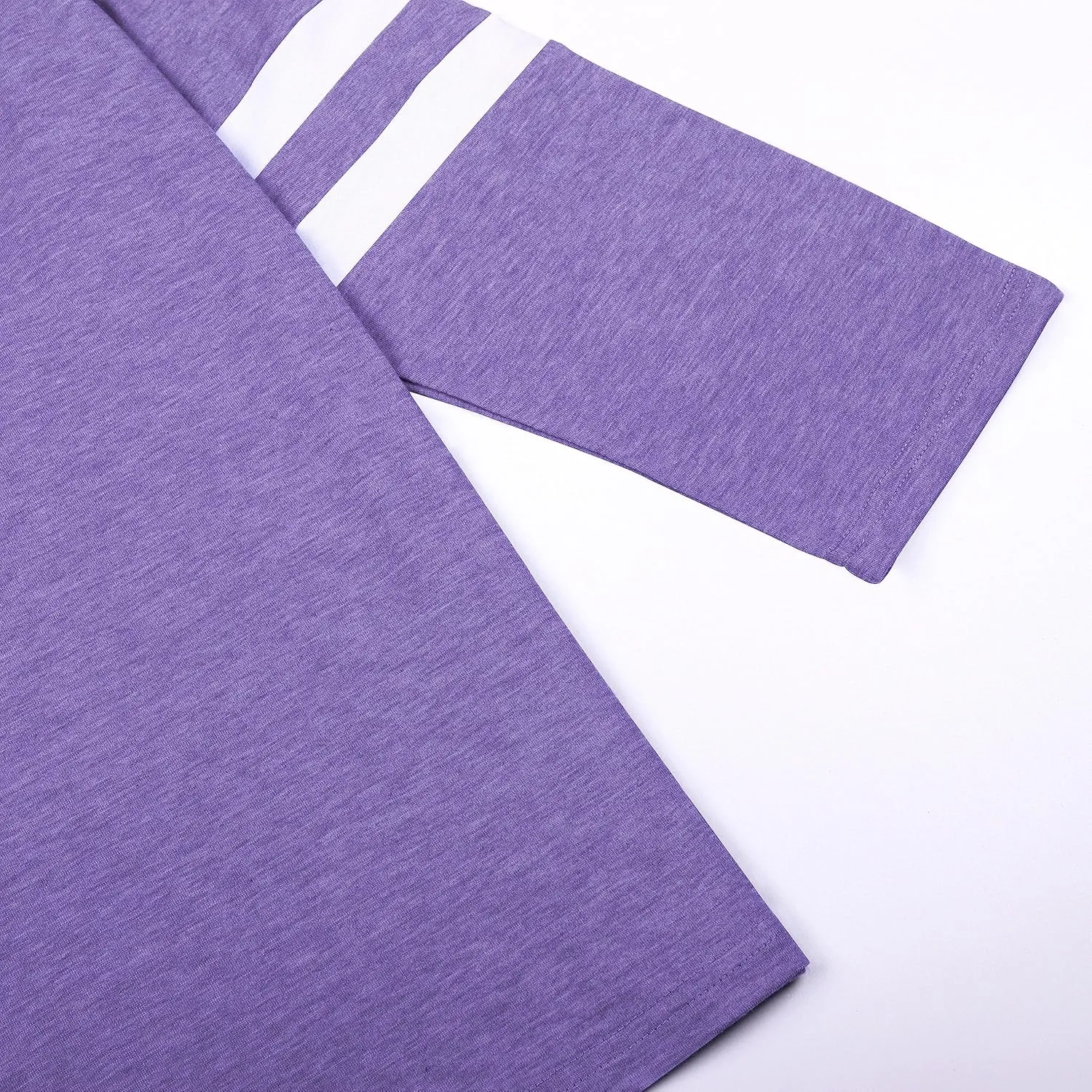 Womens 3/4 Sleeve Shirts Summer Crewneck T-Shirts Loose Basic Tops Cotton Blend Tops for Women
