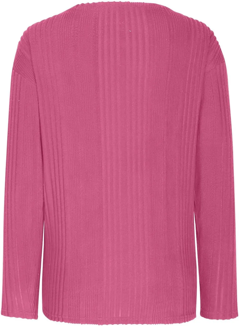 Womens Fall Winter Tops 2024 Soft Long Sleeve Casual Blouses Crewneck Knit Pullover Sweater Tops