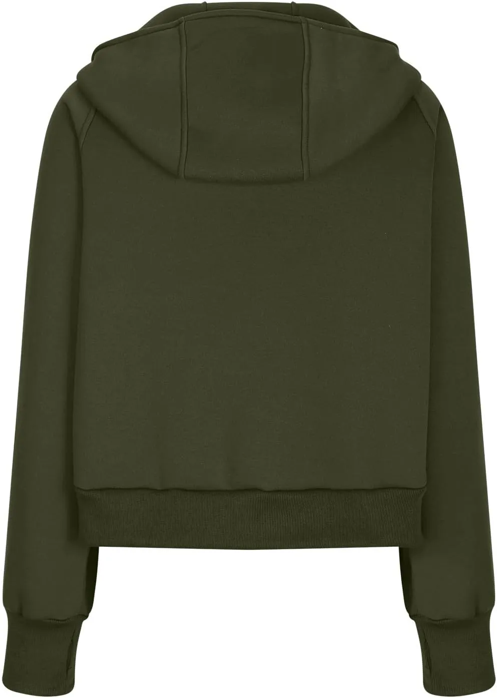Women's Full Zip Up Hoodie Long Sleeve Cropped Hooded Sweatshirts Jackets Coats Fall Outfits Winter Clothes 2024